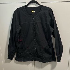 Wonder wink flex scrub jacket size medium